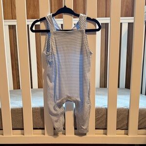 Angel Dear Blue and White Striped Kids One Piece